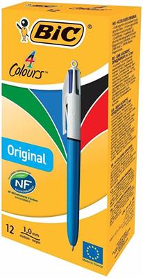PENNA 4 COLORI BIC                      SC 12 PZ