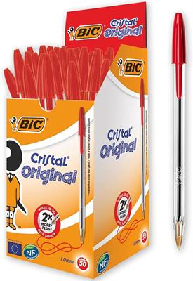 PENNA BIC CRISTAL                ROSSA  SC 50 PZ