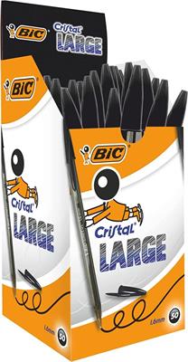 PENNA BIC CRISTAL LARGE P.1,6    NERA   SC.50 PZ