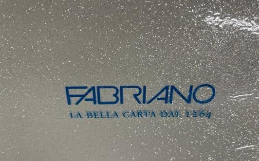 CARTONCINO GLITTER BIANC.50X65   GR.330 BL  5 FG