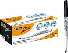 MARKER BIC VELLEDA CANCE.P.TONDA NERO   SC 12 PZ