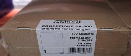 ETICHETTE ADESIVE SU A4  210X297        SC 500 FG
