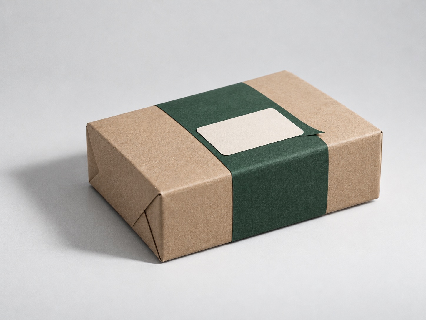 Pacco chiuso con fascia verde